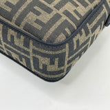 FENDI BRN FF JACQUARD LARGE BAGUETTE