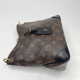 LOUIS VUITTON ODEON PM IN MONOGRAM W BLK TRIM