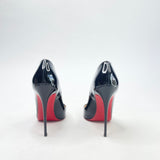 CHRISTIAN LOUBOUTIN BLK PATENT SO KATE PUMPS sz 35