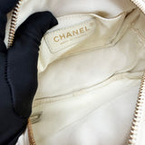 CHANEL DAY CAMERA CASE CROSSBODY IN WHT CAVIAR LEA & LT GHW