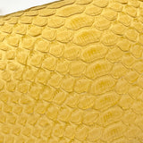 PRE LOVED CHANEL MEDIUM BOY IN YELLOW PYTHON LEA W RHW