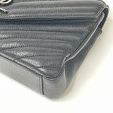 SAINT LAURENT MEDIUM COLLEGE BAG IN BLK LEA & RHW