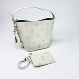 LOUIS VUITTON ALL IN BB IN MILKY WHT & GREEN EMPREINTE LEA