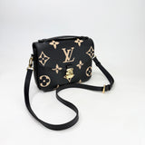 LOUIS VUITTON POCHETTE METIS IN BLK/ BEIGE MONO EMPREINTE LEA & GHW