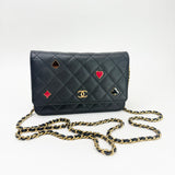 LIMITED EDITION CHANEL CASINO  CLASSIC WOC IN BLK CAVIAR LEA & GHW