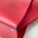 FENDI 2 JOURS CORAL RED LEA 2 WAY BAG