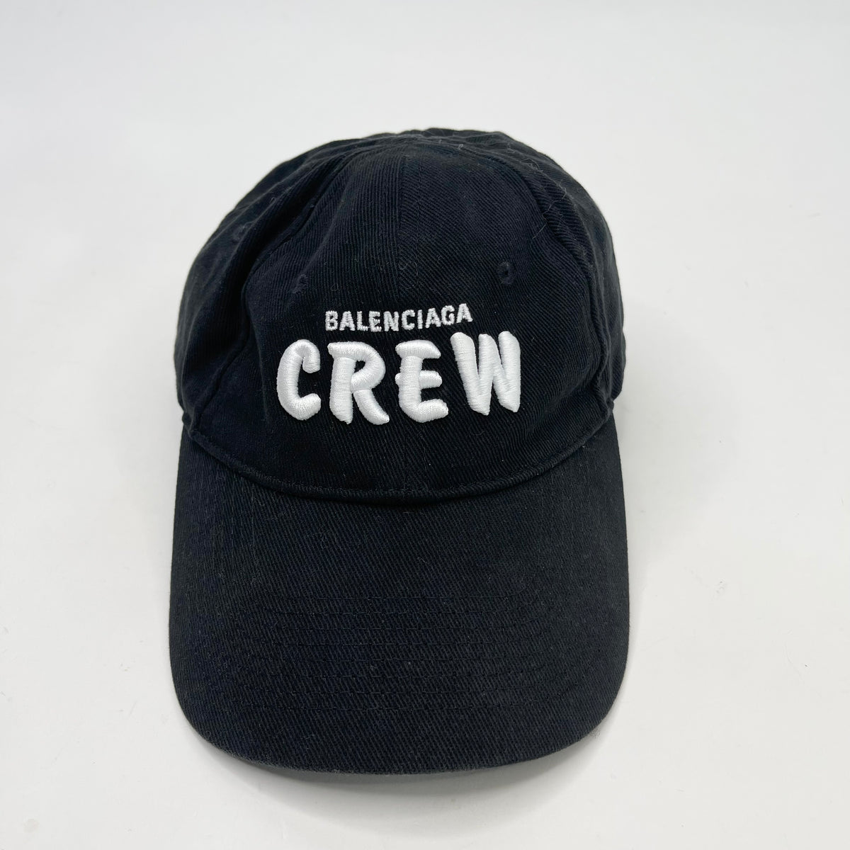 BALENCIAGA CREW LOGO BLK BALL CAP – BLuxe Boutique