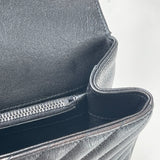 SAINT LAURENT MEDIUM COLLEGE BAG IN BLK LEA & RHW