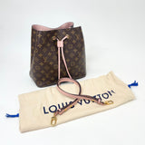 LOUIS VUITTON NEONOE MM IN MONOGRAM W PINK TRIM