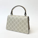 GUCCI TOP HANDLE DIONYSUS SUPER MINI TWO WAY IN OATMEAL SUPREME CANVAS & LEA 