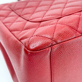 CHANEL GST IN RED CAVIAR LEA & SHW - BLuxe Boutique
