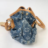LOUIS VUITTON MONOGRAM DENIM MINI PLEATY BAG