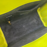 SAINT LAURENT SAC DE JOUR NANO IN NEON YELLOW SMOOTH LEA & ROSE GOLD HW