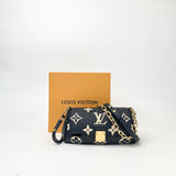 LOUIS VUITTON FAVORITE IN BLK/ CRM EMPRIENTE GHW