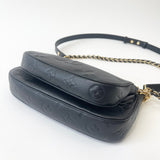 LOUIS VUITTON MULTI POCHETTE ACCESSORIES IN BLK EMPREINTE LEA