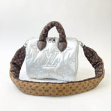 LIMITED EDITION LOUIS VUITTON SPEEDY 25 BANDOULIERE IN SILVER METALLIC PILLOW & SHW