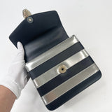 BVLGARI SERPENTI FOREVER TOP HANDLE IN BLK & SILVER LEA W GHW