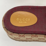 GUCCI GG SUPREME PLATFORM SANDALS sz 35