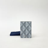 CHRISTIAN DIOR GREY DIAMOND PRINT BIFOLD CARD CASE/ HOLDER