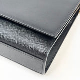 SAINT LAURENT KATE IN BLK GRAIN DE POUDRE EMBOSSED LEA & GHW - BLuxe Boutique
