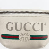 GUCCI LOGO CRM LEA BELT BAG/ CROSSBODY