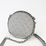 CHANEL ROUND AS EARTH CROSSBODY IN METALLIC LEA & SHW - BLuxe Boutique