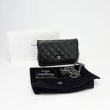 CHANEL CLASSIC WOC IN BLK LAMBSKN LEA & SHW