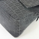FENDI BLK ZUCCHINO MAMA BAGUETTE FLAP SHOULDER BAG - BLuxe Boutique
