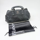 CHANEL OUTDOOR LIGNE BLK CAVIAR GOATSKIN DOCTOR TOTE