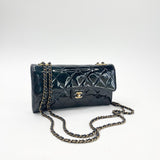 PRE LOVED CHANEL NAVY PATENT LEA WOC/ CROSSBODY