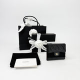 CHANEL CLASSIC FLAP WALLET BLK CAVIAR LEA & GHW