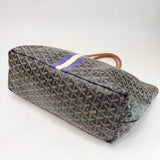GOYARD ST LOUIS PM BLK COATED CANVAS TOTE + POUCH - BLuxe Boutique