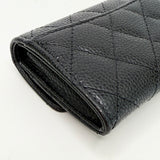 CHANEL CLASSIC FLAP CARD HOLDER/ WALLET IN BLK CAVIAR LEA W GHW - BLuxe Boutique