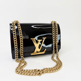 LOUIS VUITTON LOUISE PM BLK PATENT CROSSBODY BAG