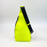 LOUIS VUITTON NEON YELLOW TAIGARAMA MONO DUO SLINGBAG