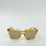 CELINE SQUARE BRN/ AMBER ACETATE SUNGLASSES