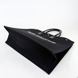 SAINT LAURENT RIVE GAUCHE BLK CANVAS TOTE - BLuxe Boutique