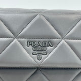 PRADA SPECTRUM IN MARBLE GREY QUILTED NAPPA LEA BAG