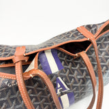 GOYARD ST LOUIS PM BLK COATED CANVAS TOTE + POUCH - BLuxe Boutique