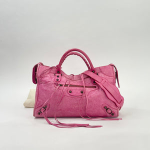 BALENCIAGA CLASSIC CITY GIANT 12 IN SORBET ( PINK ) AGNEAU LEA