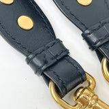 CHRISTIAN DIOR BLUE EMBROIDERED ADJUSTABLE STRAP W RING