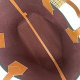 BURBERRY LRG BRIAR CHECK LONDON TOTE + ZIP POUCH