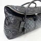 SAINT LAURENT ES GIANT TRAVEL IN BLK QUILTED LEA & SHW - BLuxe Boutique