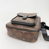 LOUIS VUITTON CHRISTOPHER WEARABLE WALLET IN MACASSAR MONO & MATTE BHW