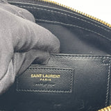 SAINT LAURENT ICARE BLK QUILTED LMB LEATHER MAXI TOTE + POUCH