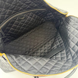 SAINT LAURENT ES GIANT TRAVEL BAG IN BLK QUILTED LEA & GHW