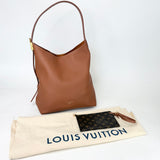 LOUIS VUITTON LOW KEY HOBO MM IN COGNAC LEA + ZIP POUCH