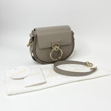 CHLOE TESS MOTT GREY LEA & GHW SHOULDER BAG