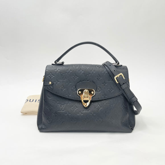 LOUIS VUITTON GEORGES MM IN BLK EMPREINTE LEA & GHW