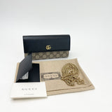 GUCCI MARMONT BLK & SUPREME CHAIN WALLET